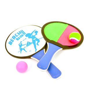 Jeux de Lancer Velcro Raquette avec Balles, Raquette de Plage, Jeux de  Plage Enfant avec 4 Pagaies et 6 Balles Raquette Scratch