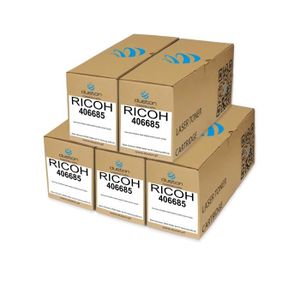 5x Toner f r Ricoh Aficio MP C 3002 3502 AD, 841651 - 841654 Set CMYK