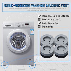 4X anti vibration Patins Anti Glisse Machine à laver pieds No-Slip de réduction du bruit Mat 