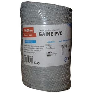 Gaine souple VMC en PVC Longueur 6 M D.82 ou 102 127 160 LQB AC6