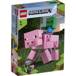ASSEMBLAGE CONSTRUCTION LEGO® Minecraft™ 21157 - Bigfigurine cochon et bébé zombie