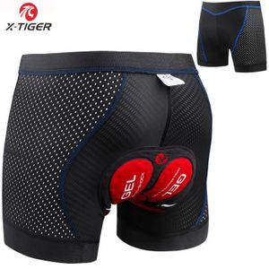 Short VTT Homme X-TIGER - Rembourré 5D, Poches Zippées, Tissu Imperméable - Cyclisme Montagne