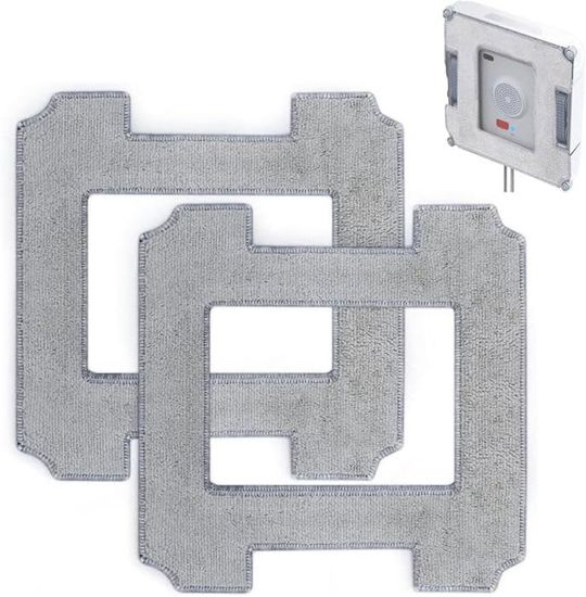 Lot De 8 Serpillères Microfibre Pour Ecovacs Winbot W1 Pro/W2 - Rechange Lavables - Nettoyage Efficace Sols