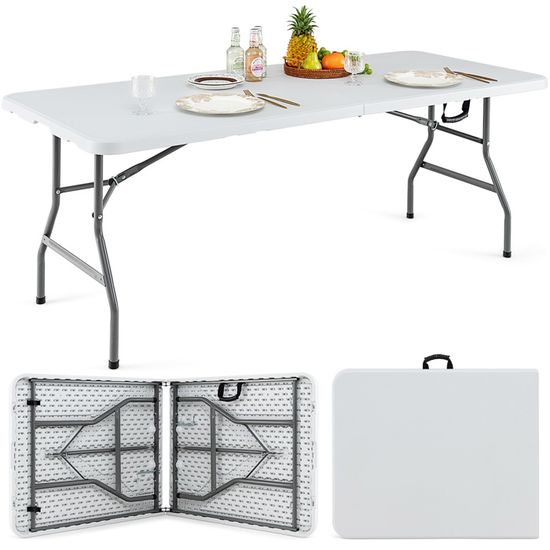 Table De Jardin Extérieur En PEHD - Résistante, Sans Entretien, Design Minimaliste - 38x38x46 Cm - Bleu Océan - 9
