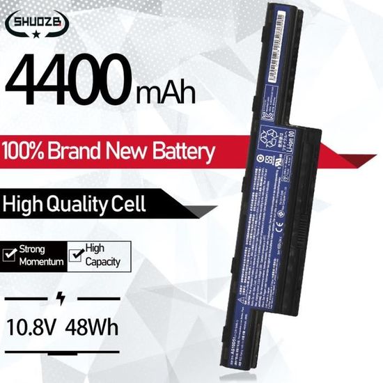 AT Batteria Per Notebook Acer Aspire 5741G – 5200mAh, 10.8V, 6 Celle, Li-Ion, Alta Capacità, Garanzia Italiana 2 Anni - 3