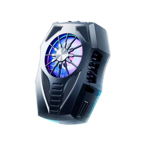 Ventilateur Refroidisseur Magnétique Pour Téléphone Et Tablette - Léger 68x58x26,5 Mm - LED RGB - Compatible Avec La Plupart Des Smartphones - 5