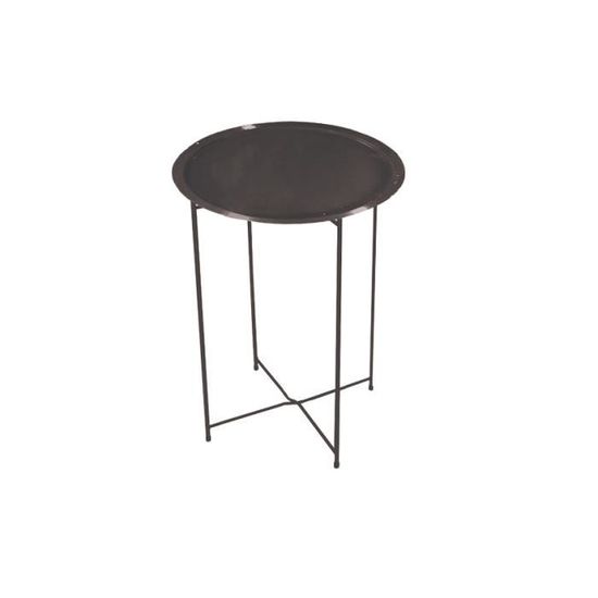Table d'appoint pliable Ø46x50.5cm - Noir