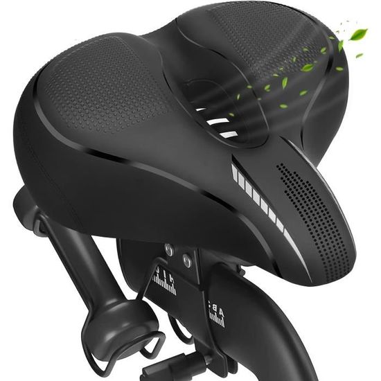 Selle De Velo Ultra Confortable Selle Velo Vtt Homme Femme Large Confort Avec Gel Rembourre Antichoc Reflechissant Ergonomiq H56 Cdiscount Sport