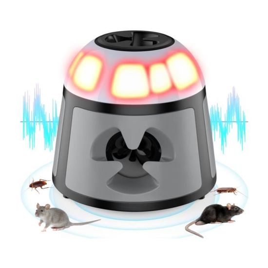 Ultrason Souris et Rats, Repulsif Souris Ultrasons 360° Anti Souris avec  Lumière LED Appareil Ultrason pour Nuisible Rongeurs Plug - Cdiscount Au  quotidien