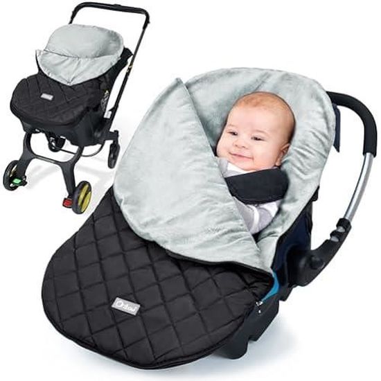 Chancelière Bébé Poussette Hiver - Sac De Couchage Universel Rouge, Couverture Pieds Poussette Et Siège Auto, Chaud Et Doux Pour Bébé