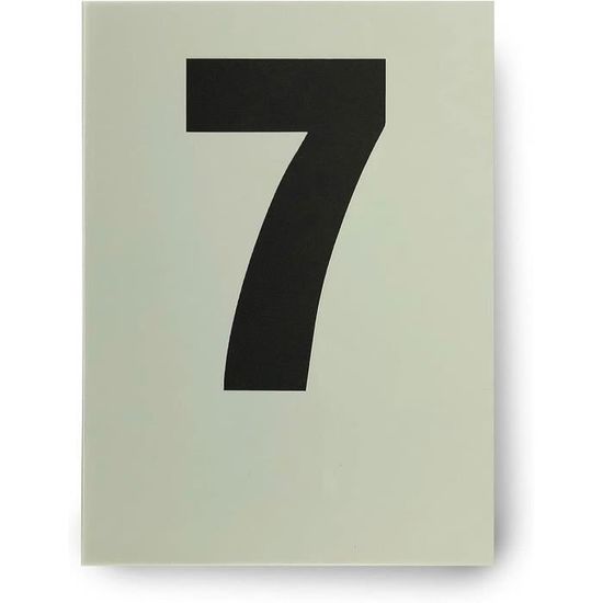Grand Num ro 7 Pochoir 120 Mm De Hauteur Sur Rigide Plastique Durable 