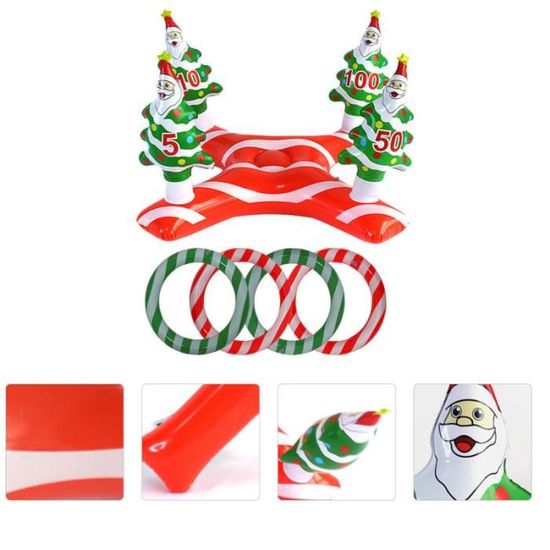 1 jeu de jeux gonflables de lancer d'anneau d'arbre de Noël kit - coffret - autres articles decoration de noel decoration de noel