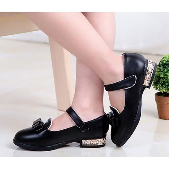 EOZY Ballerine Chaussure Enfant Fille Princesse. Noir Noir Cdiscount Chaussures