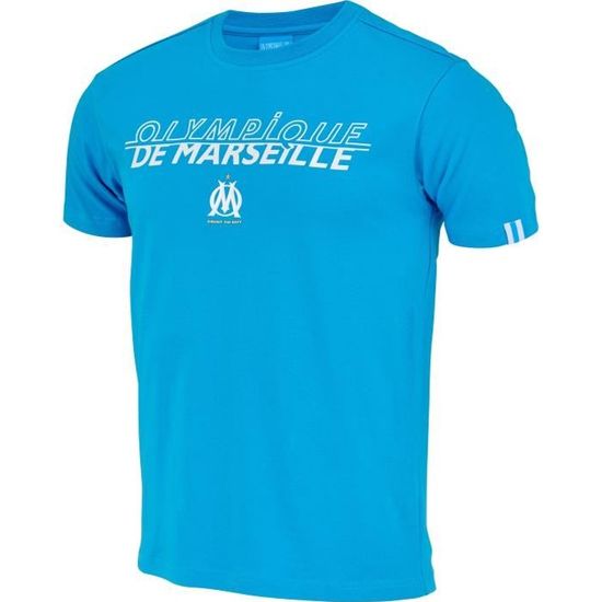 T-Shirt Officiel Olympique De Marseille OM – Collection Supporter 100% Coton Homme