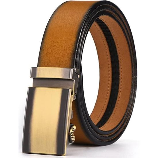 Boucle De Ceinture Automatique Dorée Pour Homme – Fermoir à Cliquet, Facile à Ajuster – Pour Ceinture En Cuir Professionnelle - 6