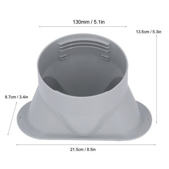 Adaptateur Tuyau D'échappement Climatiseur Portable - Diamètre 150 Mm (5,9 Pouces) - Filetage Universel - ABS