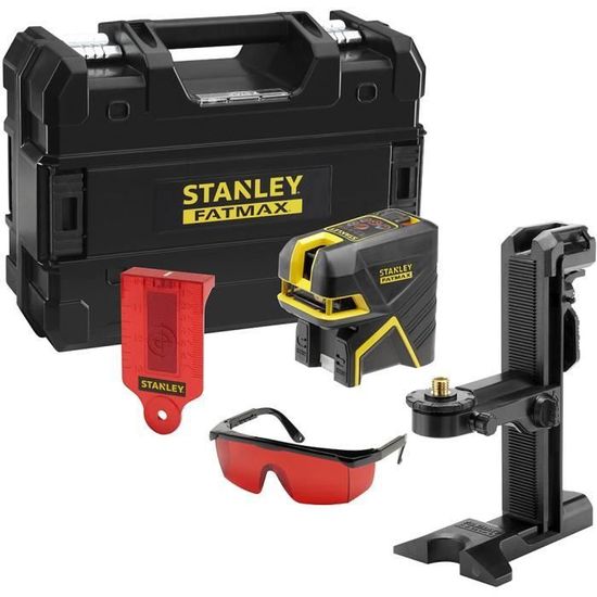 Stanley - Niveau laser multiligne Rouge portée 15 m avec accessoires - SCR-P5 ROUGE