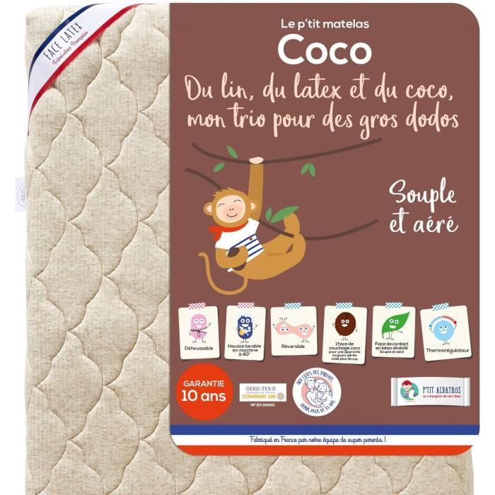 Matelas Bebe Bio 60x1 Cdiscount