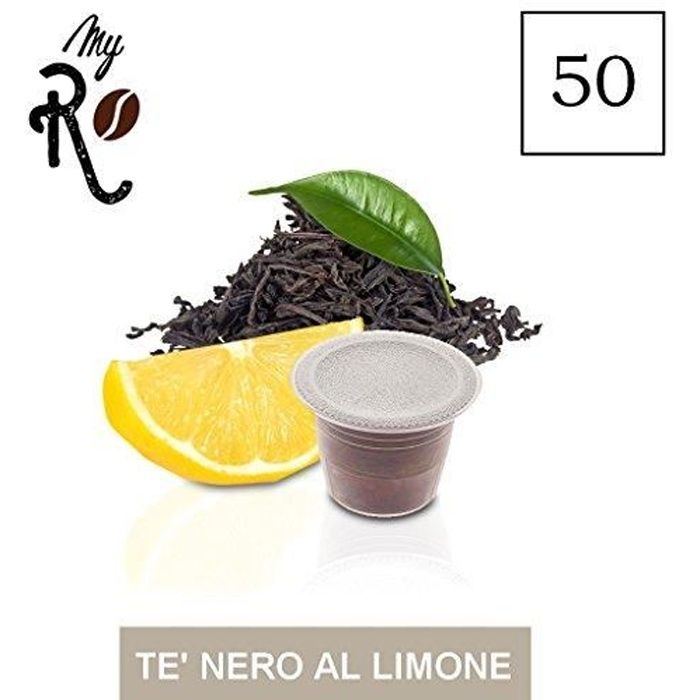 50 Capsules de Thé Noir au citron compatibles avec machines Nespresso - Nespresso 50 x Dosettes - MyRistretto