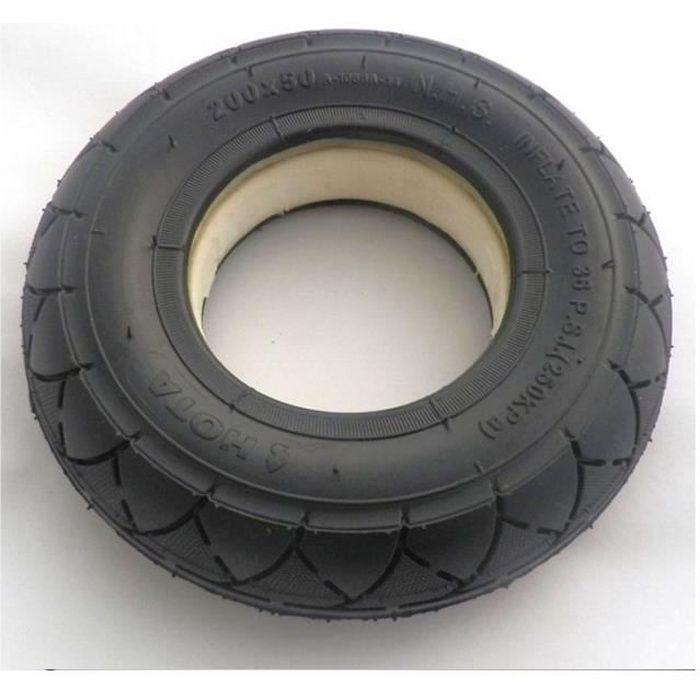 FOLAYA Pneu de roue de pneu solide Tubeless 200x50 (8 \