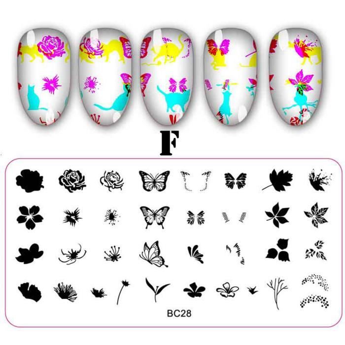 Vernis à ongle Bricolage Nail Art Stamping Plaques Manucure Modèle Nail Stamping Plaques gh2428