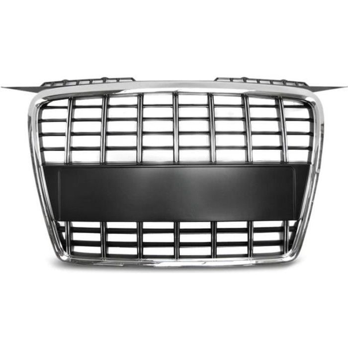 Calandre avant Audi A3 8P 2005-2008 Look S8 chrome et noir