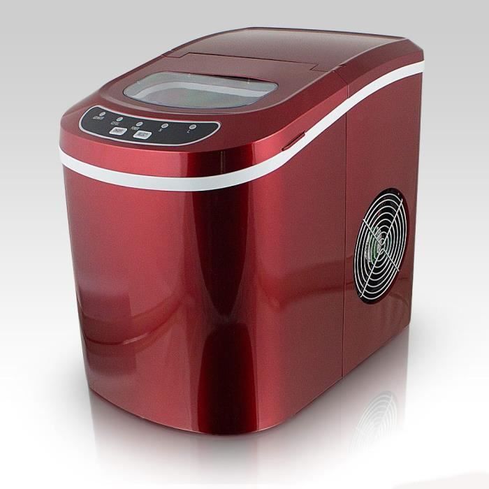 Machine à glaçons rouge - 12kg de glaçons en 24h Ice Maker . Rouge