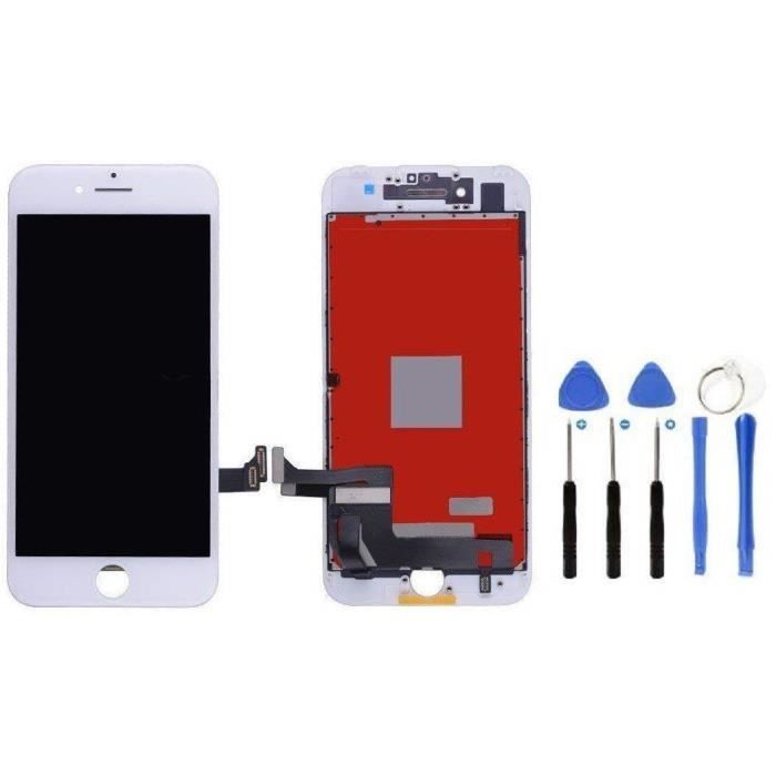Écran LCD Display Compatible iPhone 8 blanc, Écran Tactile De Remplacement pour iPhone 8 blanc (4.7 Pouces) GEEKPLACE