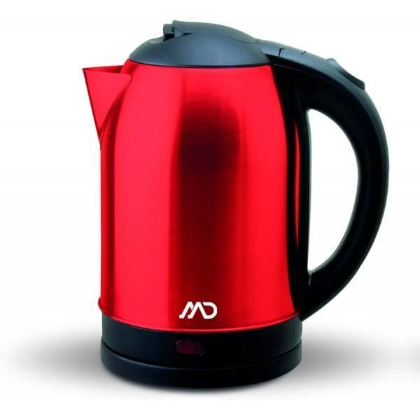Bouilloire Inox 1.8L - Rouge - MD - MK-7920R