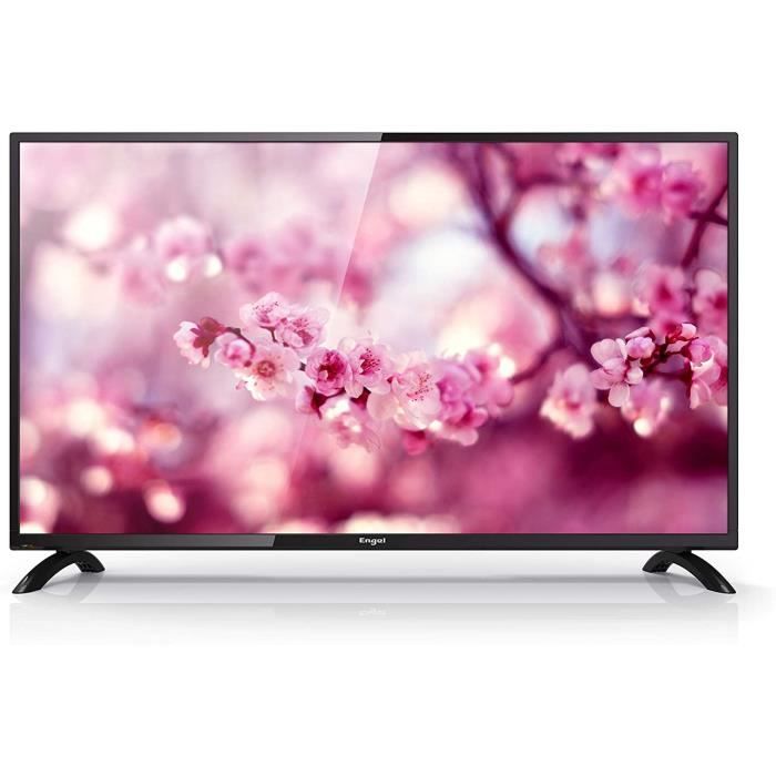 Engel 40 Pouces Le 4060 T2 Full HD TV avec TNT HD, DVB-T2, Dolby Digital Plus, PVR et Time Shift - Noir