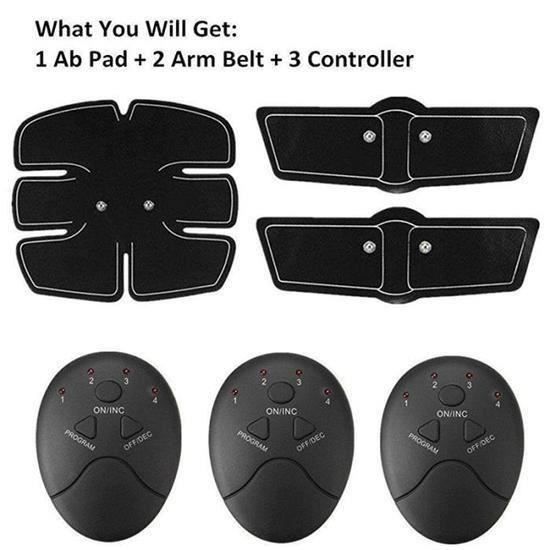 Rn Muscle Trainer Belt Massager Pad brûleur de Graisse Abdominale - Bras - Jambe Mâle Femellee