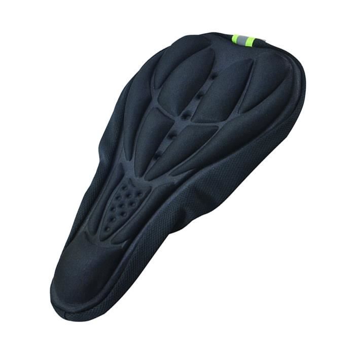 Accessoire vélo,VERTVIE siège de vélo 3D coussin couvre vélo selle siège 3 couleurs hommes femmes épais doux vélo - Type black