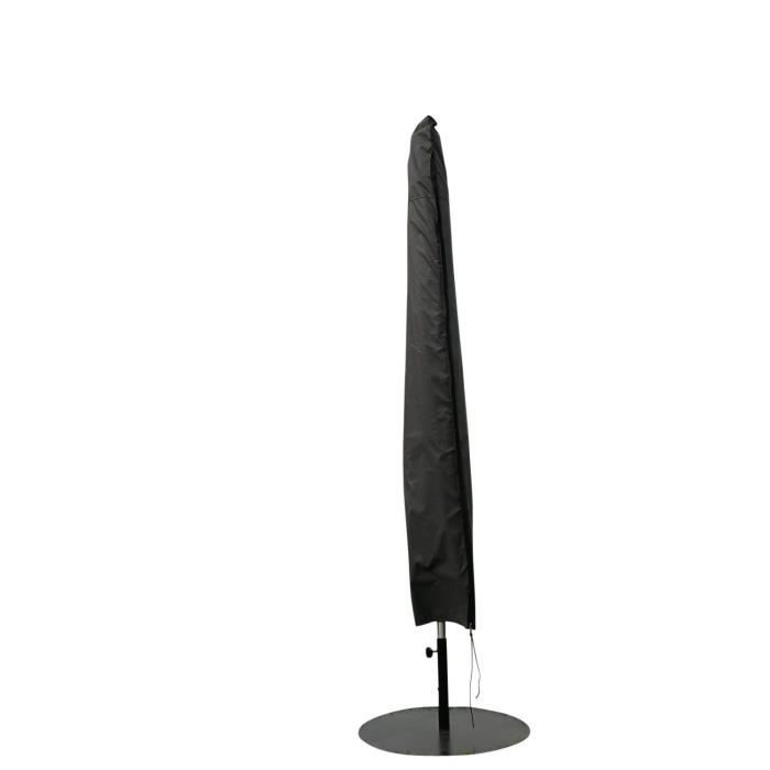 SORARA Housse de Protection Parasol à Mât Central (300 x 300, Ø 400 cm) - Gris - Résistant à l'eau Polyester & Revêtement PU - po