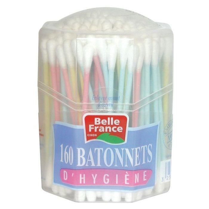 BELLE FRANCE Coton-tige - Boîte distributrice de 160