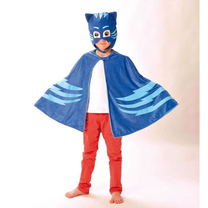 Pyjama carinthien camouflage cape-plaid + masque bleu