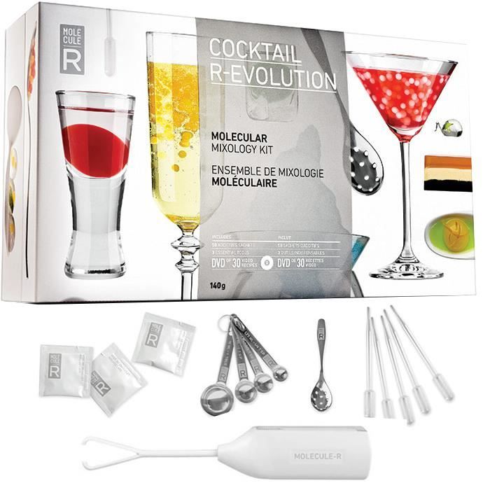 Grand Kit Coffret Cocktail Moléculaire (cuisine moléculaire) avec DVD de 30 recettes