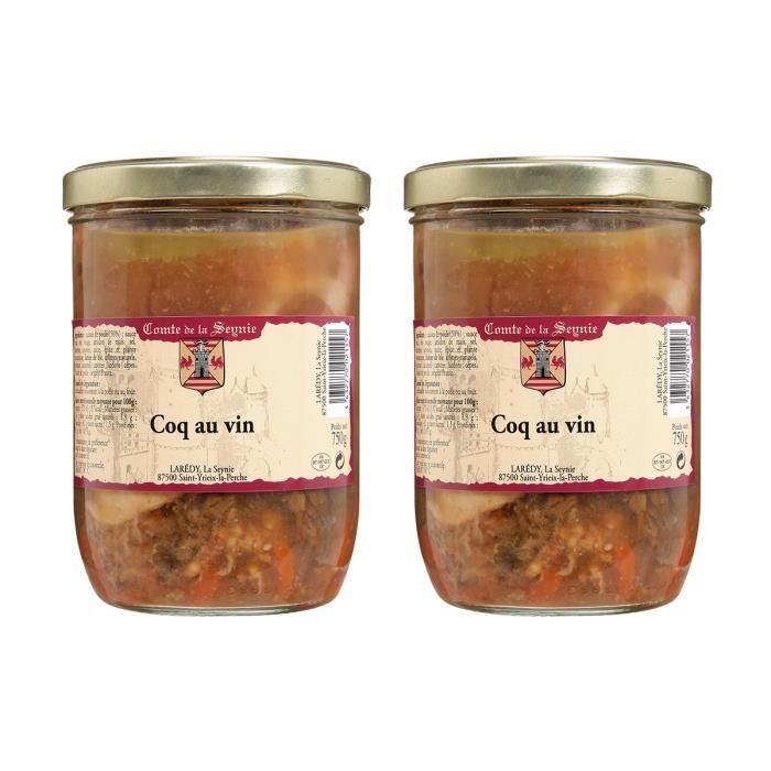 Lot de 2 Coq au Vin 750g - Comte de la SEYNIE