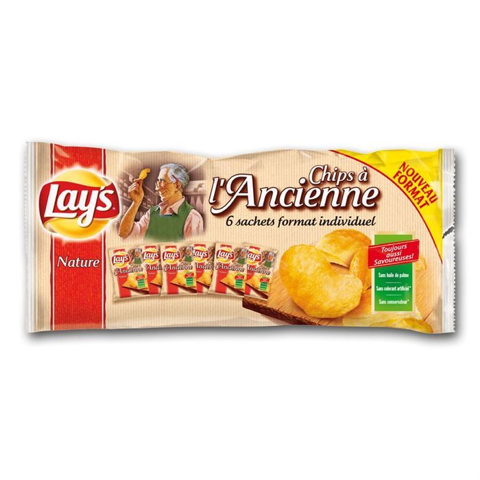 LAY'S Chips Ancienne 6x27.5gr