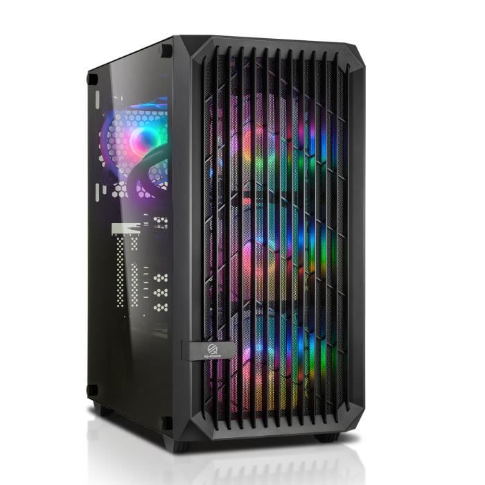 MEMORY PC de bureau - AMD Ryzen 5 5600G - Graphiques Radeon - 16Go RAM - 240Go & 2To HDD - Windows 11 - WiFi - Clavier + souris