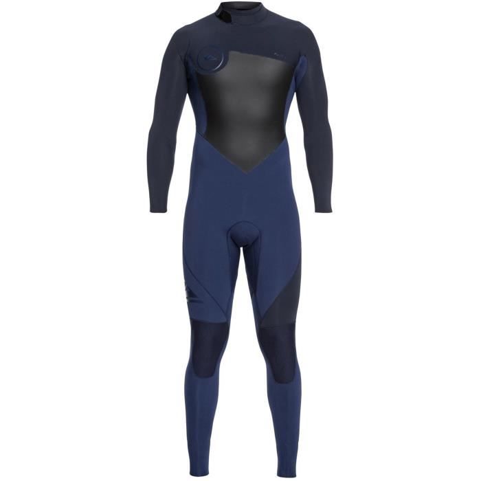 Combinaison de surf manches longues 4-3mm Quiksilver Syncro Series Iodine Bleu-Slate Noir
