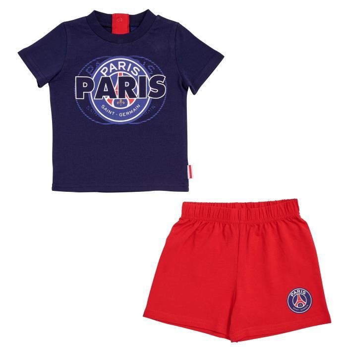 Ensemble t-shirt short bébé garçon PSG - Collection officielle PARIS SAINT GERMAIN