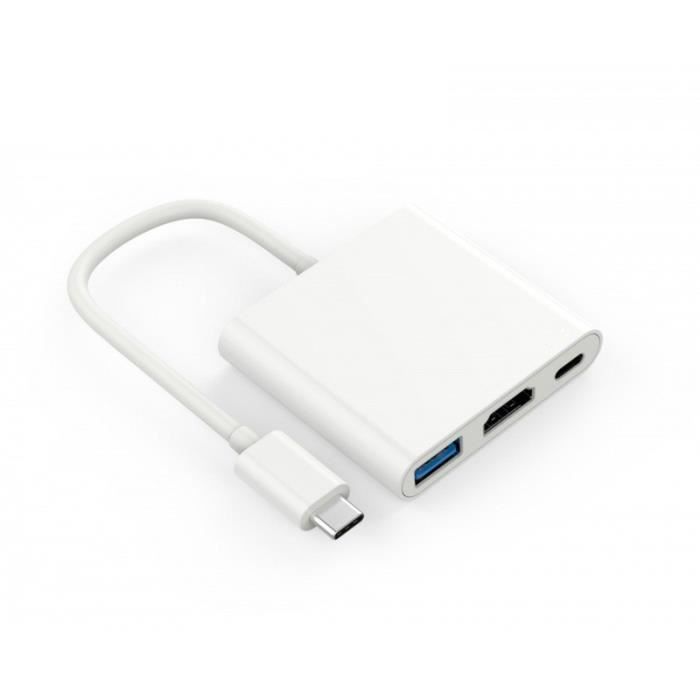 USB 3.0 Type C Adaptateur USB-C vers HDMI pour Apple Nouveau Macbook Compatible avec HDMI