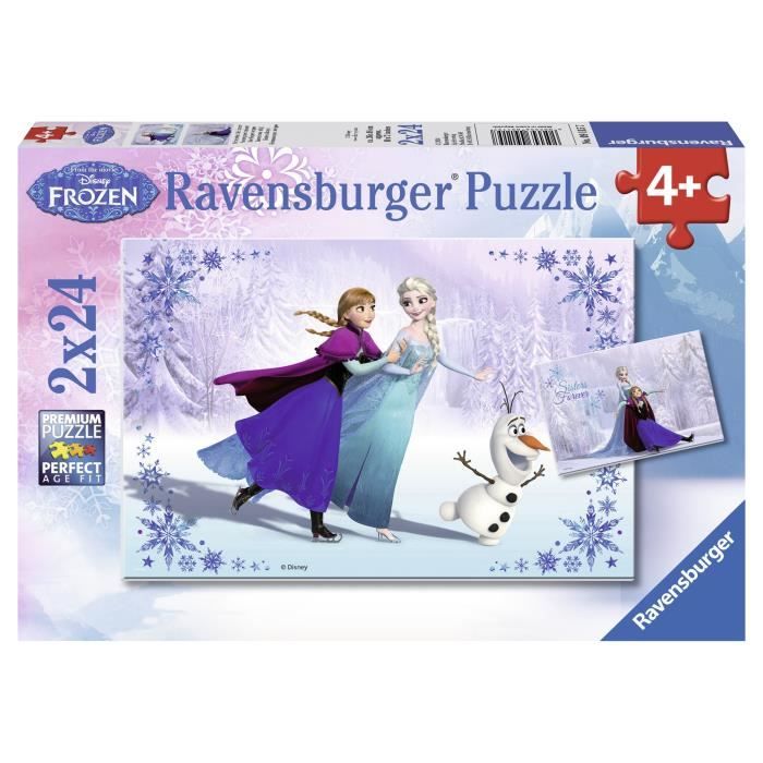 LA REINE DES NEIGES Puzzle Sœurs 2x24 pcs - Disney