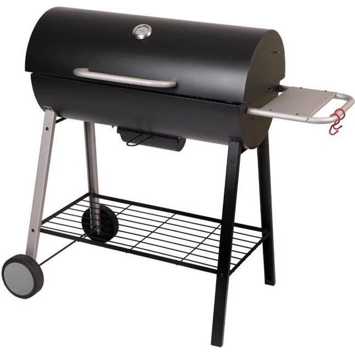 Secret de Gourmet - Grand Barbecue à charbon 100 cm forme bidon neka arguin Noir