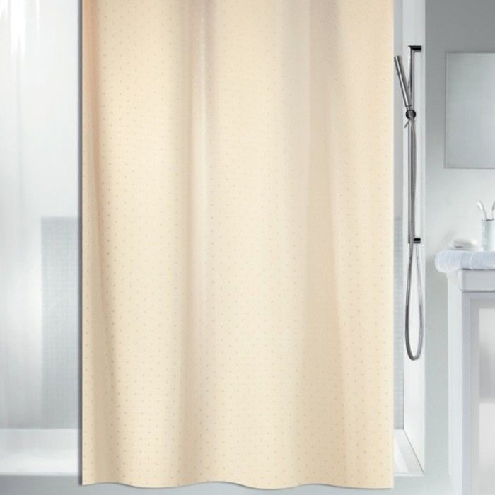 Spirella Rideau de douche Polyester RICCO 180x200cm Champagne