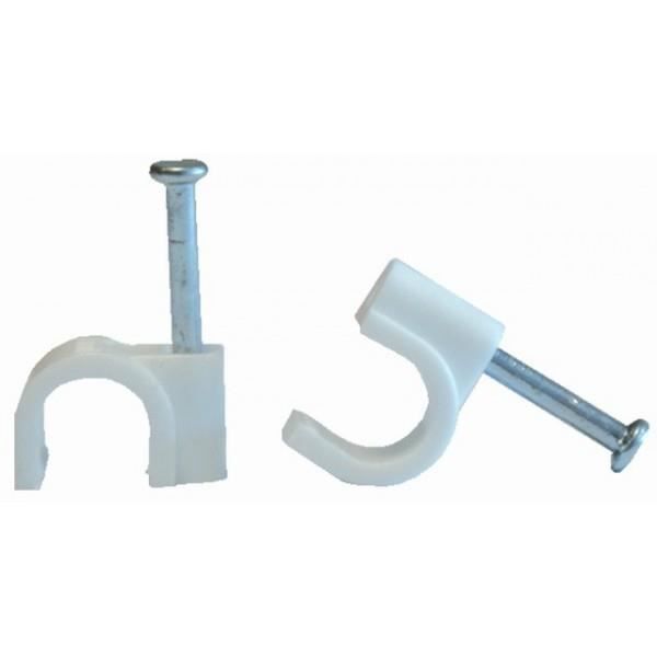 100 ATTACHES-CABLES DIAM7 BLANCS