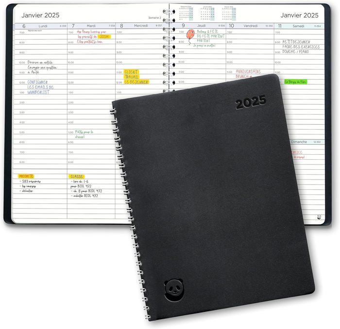 Agenda 2024 2025 par SmartPanda - Agenda Semainier - la Simplicité