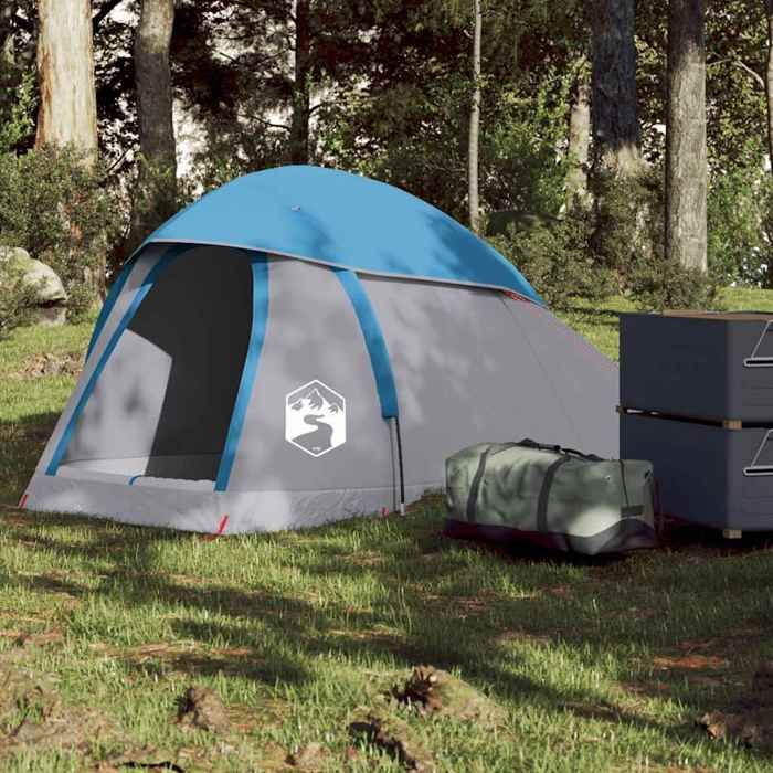 vidaXL Tente de camping à dôme 1 personne bleu imperméable tente abri de camping abri de jardin tente de jardin 94789