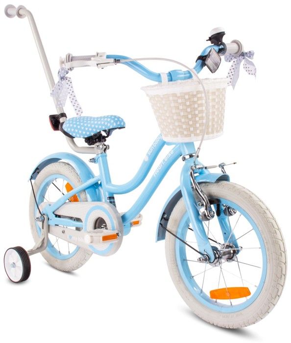 Vélo Enfant - Heart Bike - Roues 14 - 3 à 5 ans - panier - cloche - garde-boue - Bleu