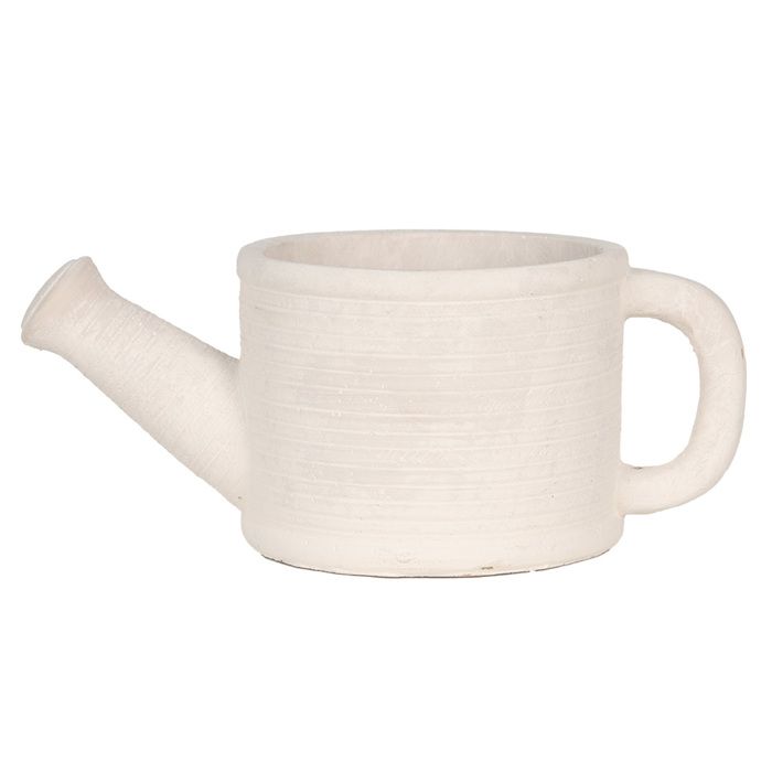 Mini Pot De Fleurs En Métal En Forme D'arrosoir Vintage – Décoration Maison Et Jardin (blanc) - 6